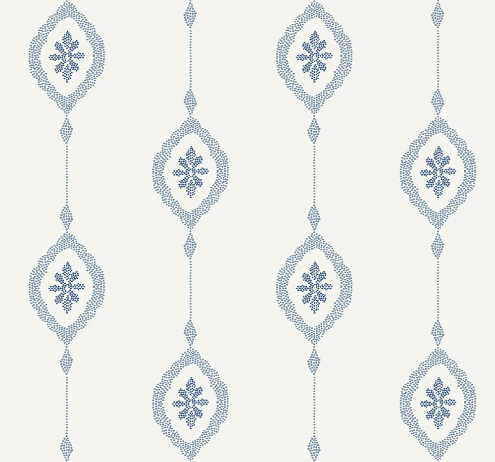 MB30512 sand dollar stripe nautical wallpaper from the Beach House collection by Seabrook Designs