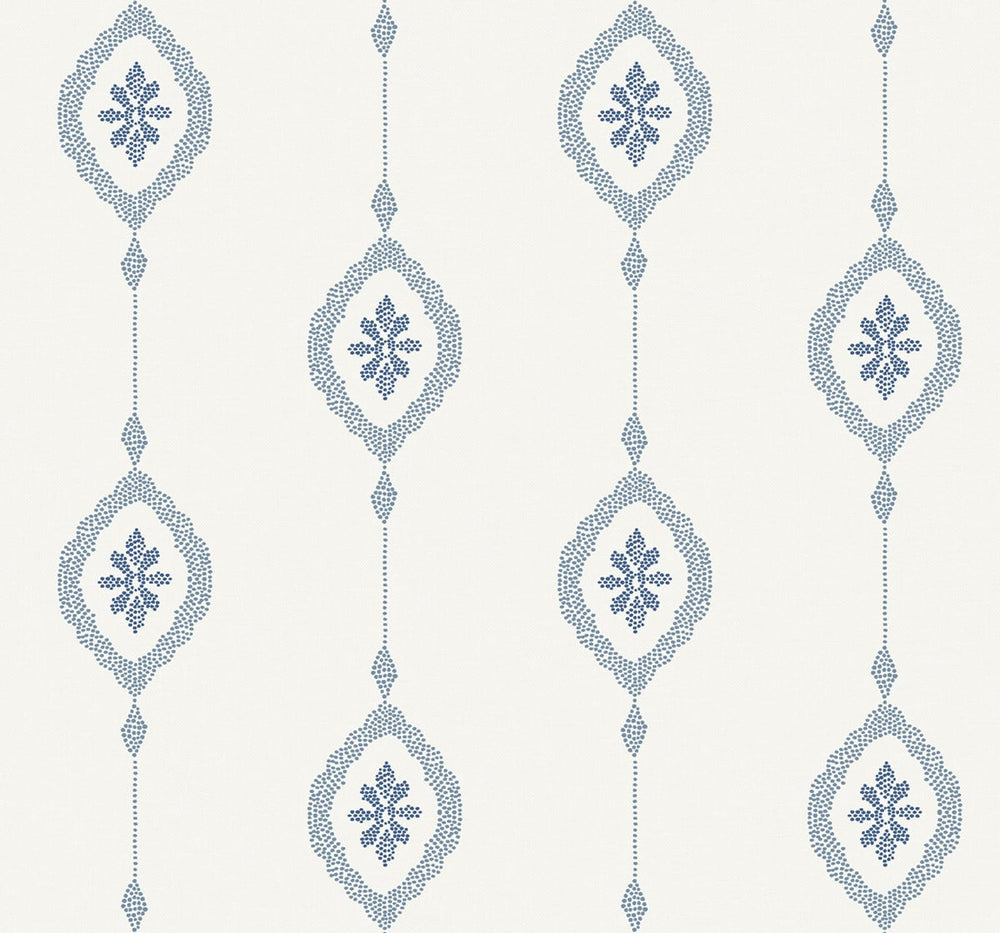 MB30512 sand dollar stripe nautical wallpaper from the Beach House collection by Seabrook Designs