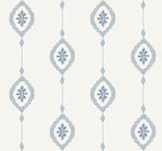 MB30512 sand dollar stripe nautical wallpaper from the Beach House collection by Seabrook Designs