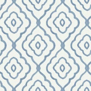 MB30902 blue seaside ogee wallpaper from the Beach House collection by Seabrook Designs