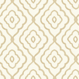MB30903 beige seaside ogee wallpaper from the Beach House collection by Seabrook Designs