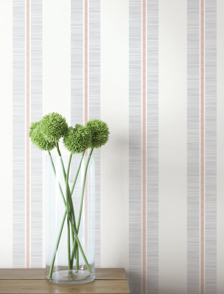 MB31001 vase beach towel striped wallpaper from the Beach House collection by Seabrook Designs