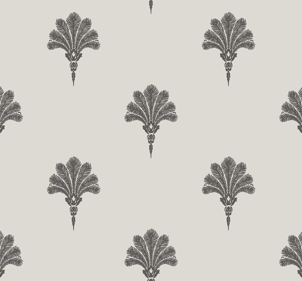 MB31600 black summer fan coastal wallpaper from the Beach House collection by Seabrook Designs