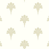 MB31603 tan summer fan coastal wallpaper from the Beach House collection by Seabrook Designs