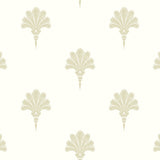 MB31603 tan summer fan coastal wallpaper from the Beach House collection by Seabrook Designs