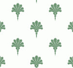 MB31604 green summer fan coastal wallpaper from the Beach House collection by Seabrook Designs