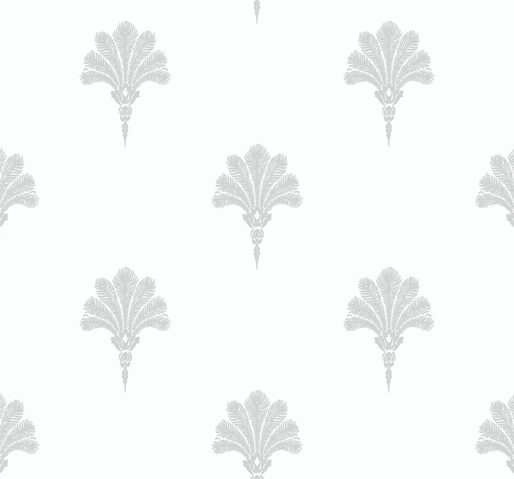 MB31617 gray summer fan coastal wallpaper from the Beach House collection by Seabrook Designs