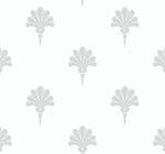 MB31617 gray summer fan coastal wallpaper from the Beach House collection by Seabrook Designs