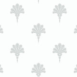 MB31617 gray summer fan coastal wallpaper from the Beach House collection by Seabrook Designs