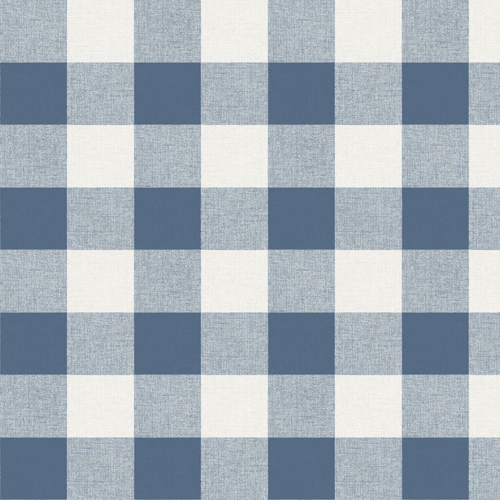 MB31902 blue picnic plaid coastal wallpaper from the Beach House collection by Seabrook Designs