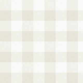 MB31905 neutral picnic plaid coastal wallpaper from the Beach House collection by Seabrook Designs