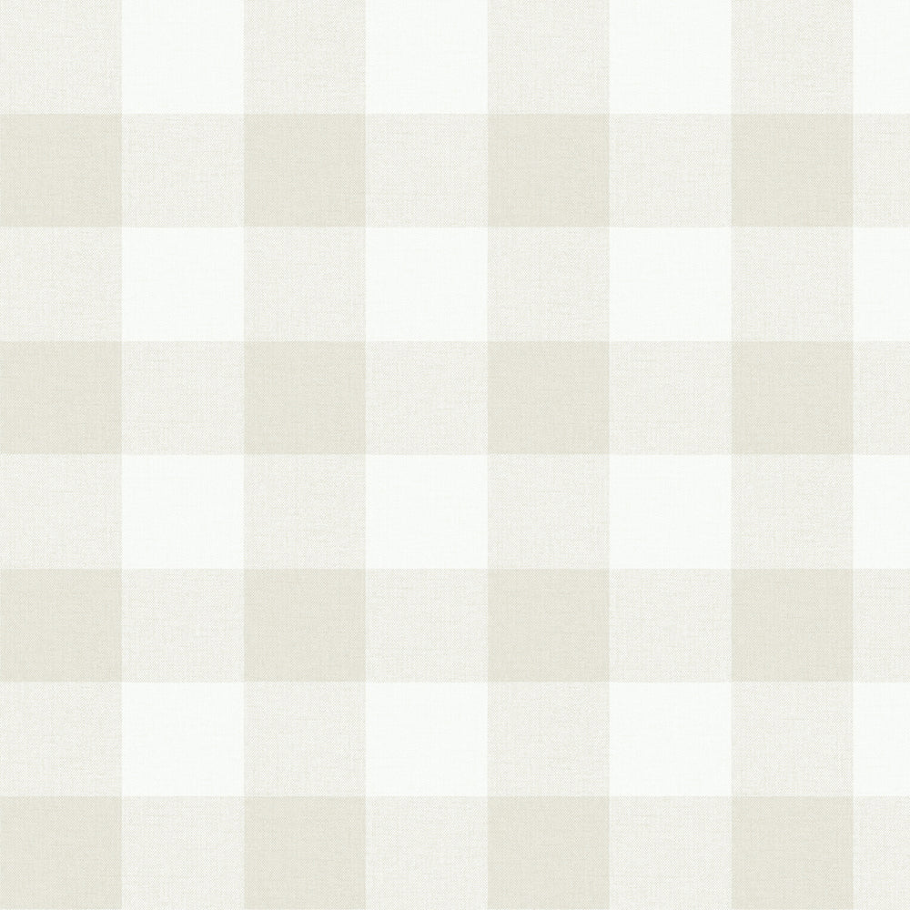 MB31905 neutral picnic plaid coastal wallpaper from the Beach House collection by Seabrook Designs