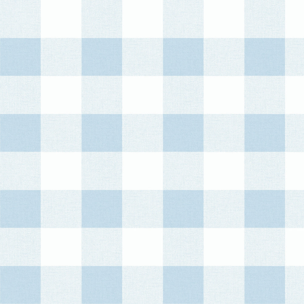 MB31912 blue picnic plaid coastal wallpaper from the Beach House collection by Seabrook Designs