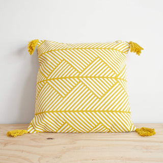 Memphis hand woven throw pillow from Say Decor