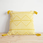 Memphis hand woven throw pillow from Say Decor