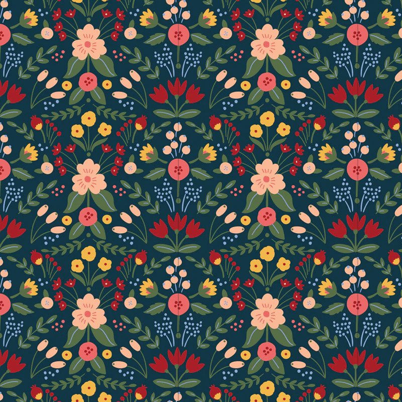 Floral peel and stick wallpaper SD1012 from Say Decor