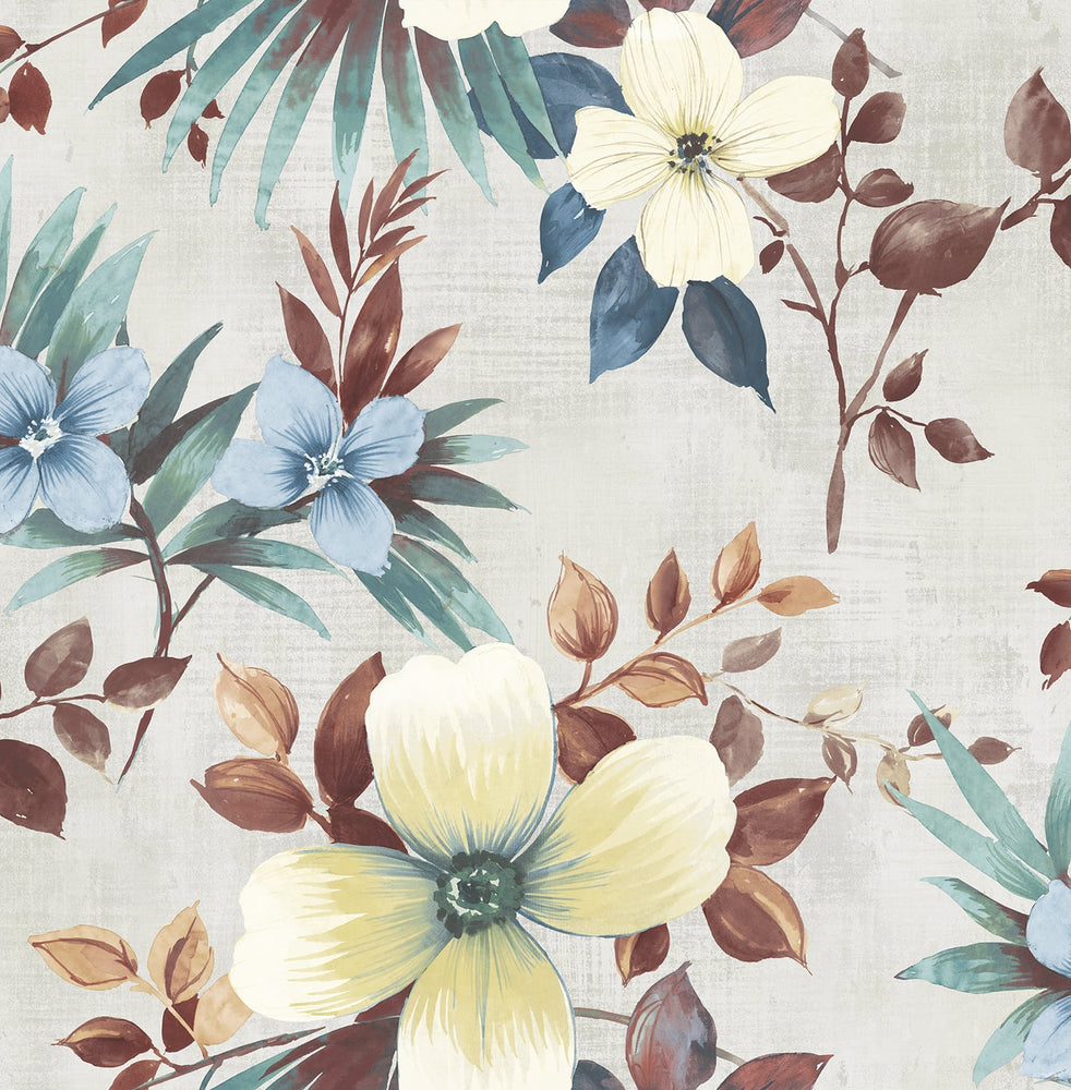Celcilia Tropical Bloom Floral Wallpaper