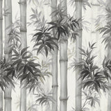 SD00501HN Moso bamboo watercolor botanical wallpaper from Say Decor