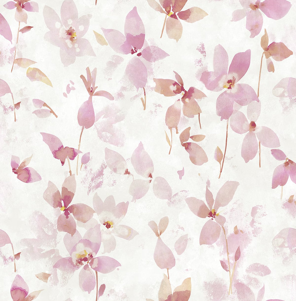 Cissel Watercolor Petal Floral Wallpaper