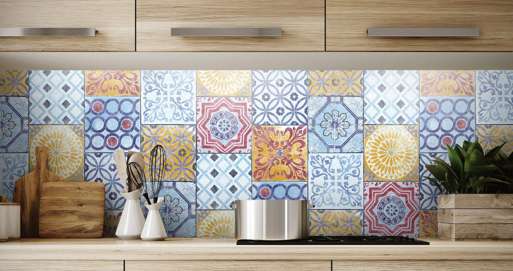 
                  
                    NW30001 moroccan tile peel and stick removable wallpaper by NextWall
                  
                