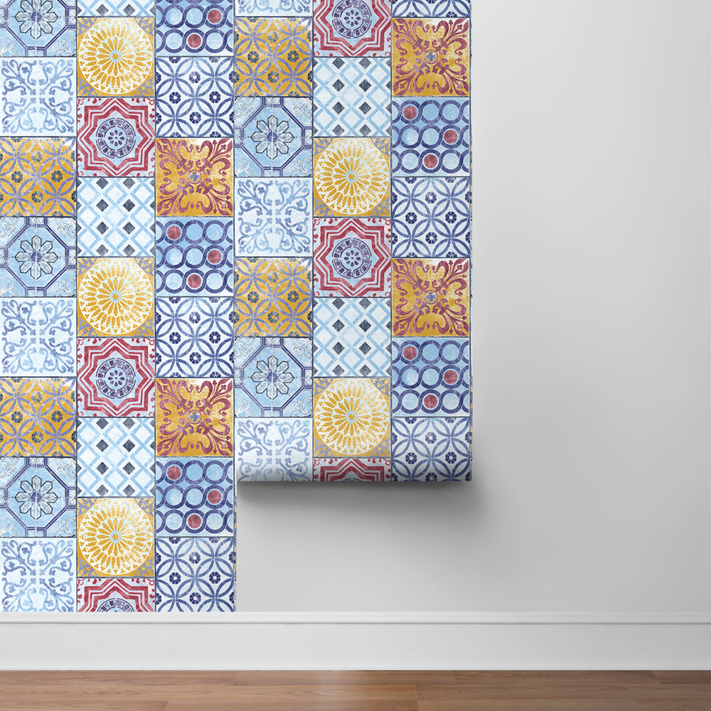 
                  
                    NW30001 moroccan tile peel and stick removable wallpaper by NextWall
                  
                