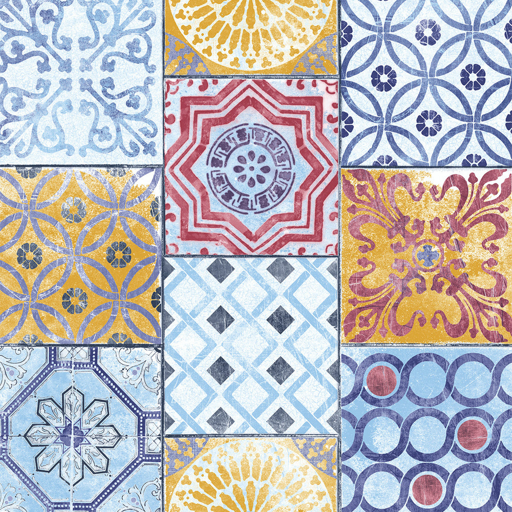 
                  
                    NW30001 moroccan tile peel and stick removable wallpaper by NextWall
                  
                