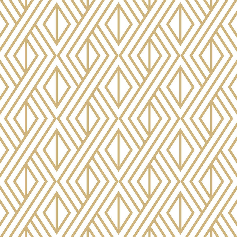 
                  
                    NW30105 peel and stick metallic gold geometric diamond wallpaper by NextWall
                  
                