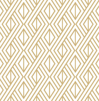NW30105 peel and stick metallic gold geometric diamond wallpaper by NextWall