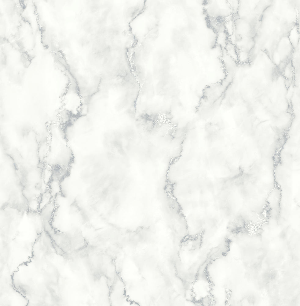 NW30400 peel and stick white marble removable wallpaper by NextWall
