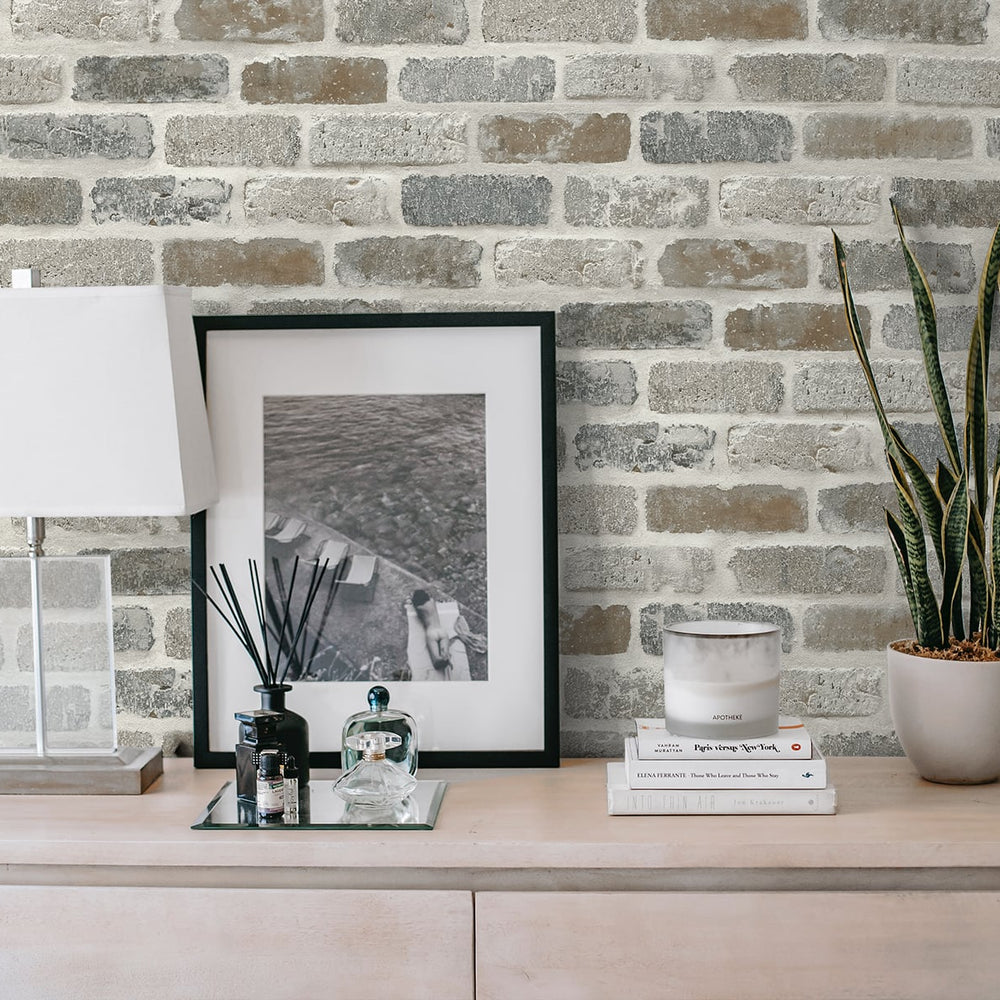 
                  
                    Brick peel and stick wallpaper decor NW30500 from NextWall
                  
                