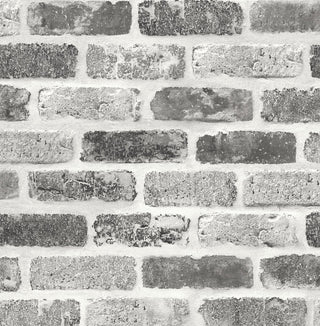 NW30510 peel and stick grey brick removable wallpaper by NextWall