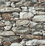 Faux Stone Peel and Stick Removable Wallpaper