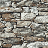 NW30900 peel and stick faux stone removable wallpaper by NextWall