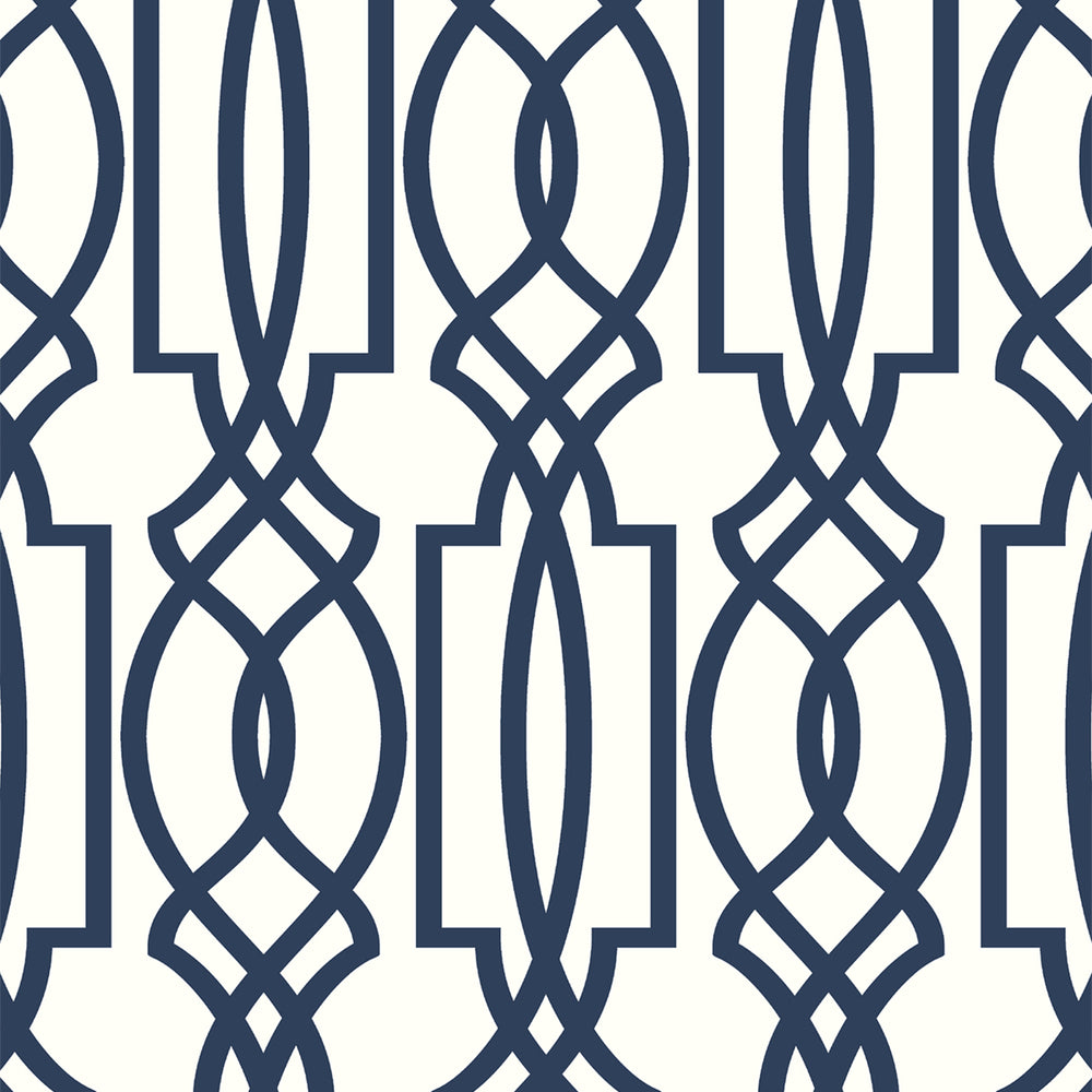 
                  
                    NW31502 peel and stick blue deco lattice removable wallpaper by NextWall
                  
                