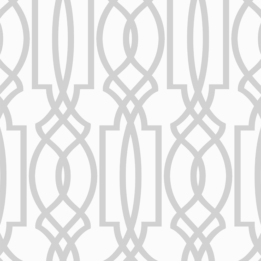 
                  
                    NW31508 peel and stick gray deco lattice removable wallpaper by NextWall
                  
                