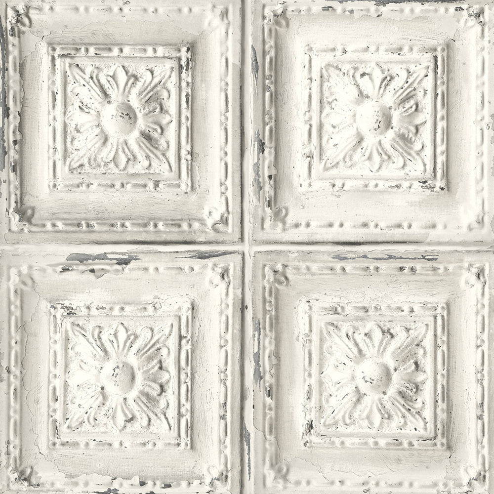 
                  
                    NW32100 peel and stick tin tile rustic removable wallpaper by NextWall
                  
                