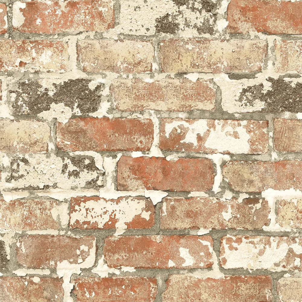
                  
                    NW32301 peel and stick industrial red brick wallpaper by NextWall
                  
                