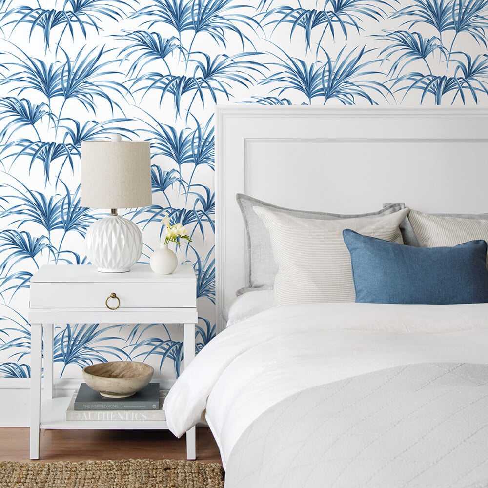
                  
                    NW32502 tropical palm leaf peel and stick removable wallpaper bedroom by NextWall
                  
                