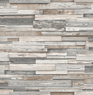 NW32600 reclaimed wood plank peel and stick removable wallpaper by NextWall