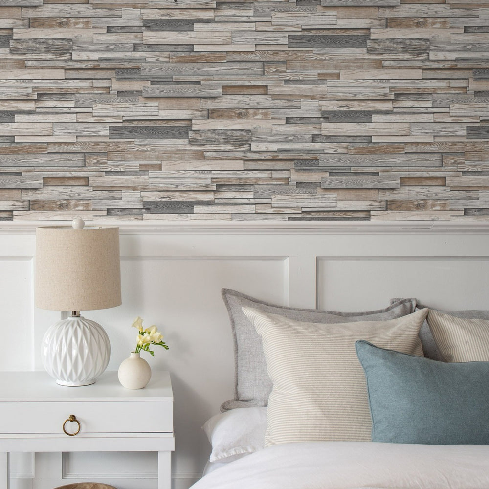 
                  
                    NW32600 wood peel and stick wallpaper bedroom
                  
                