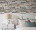 NW32600 wood peel and stick wallpaper bedroom