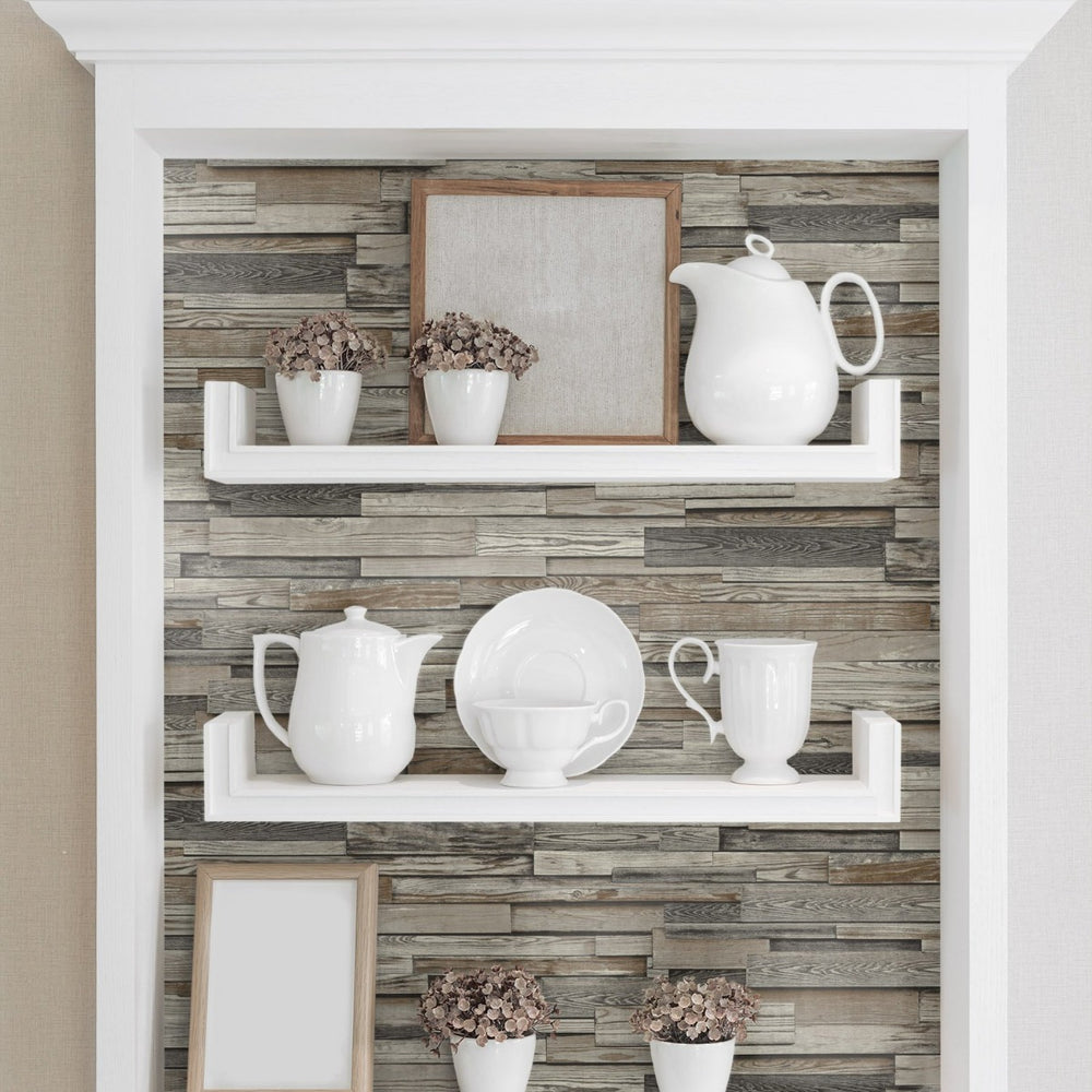 
                  
                    NW32601 peel and stick wallpaper bookshelf
                  
                