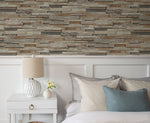 NW32601 peel and stick bedroom wallpaper wood plank