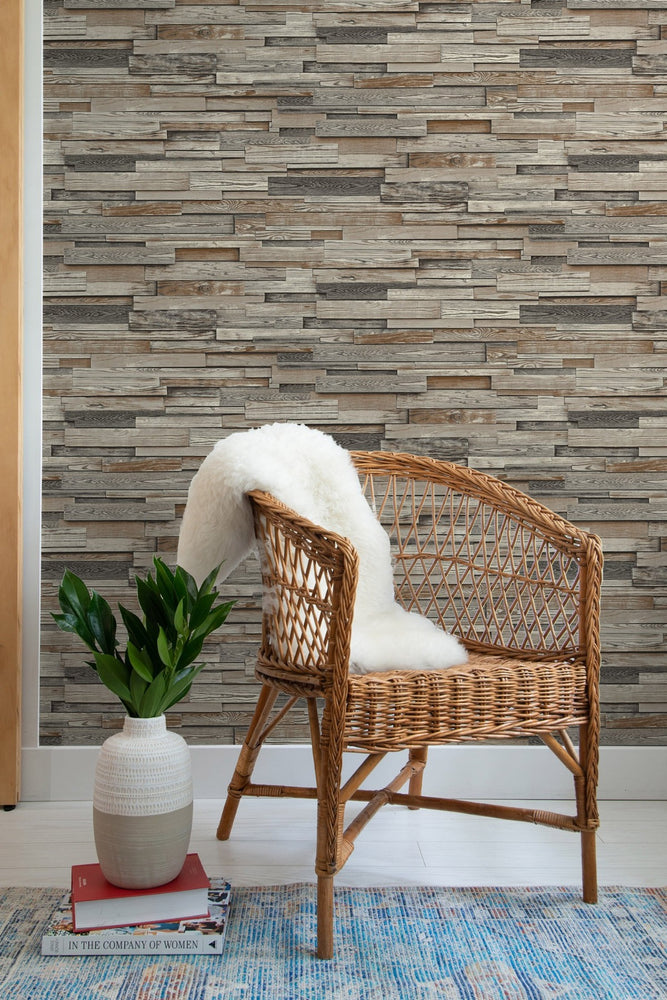 NW32601 wood plank peel and stick wallpaper NextWall