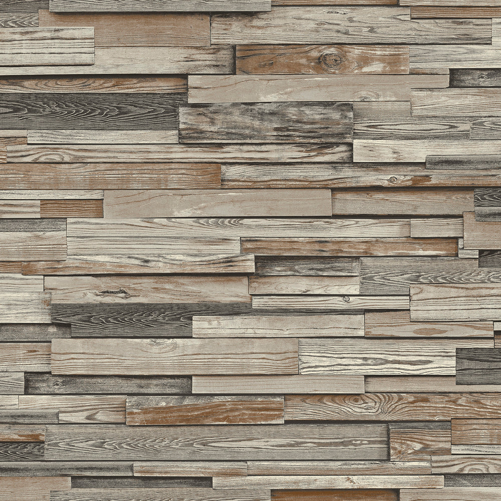 NW32600 reclaimed wood plank peel and stick removable wallpaper by NextWall