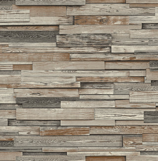 NW32600 reclaimed wood plank peel and stick removable wallpaper by NextWall