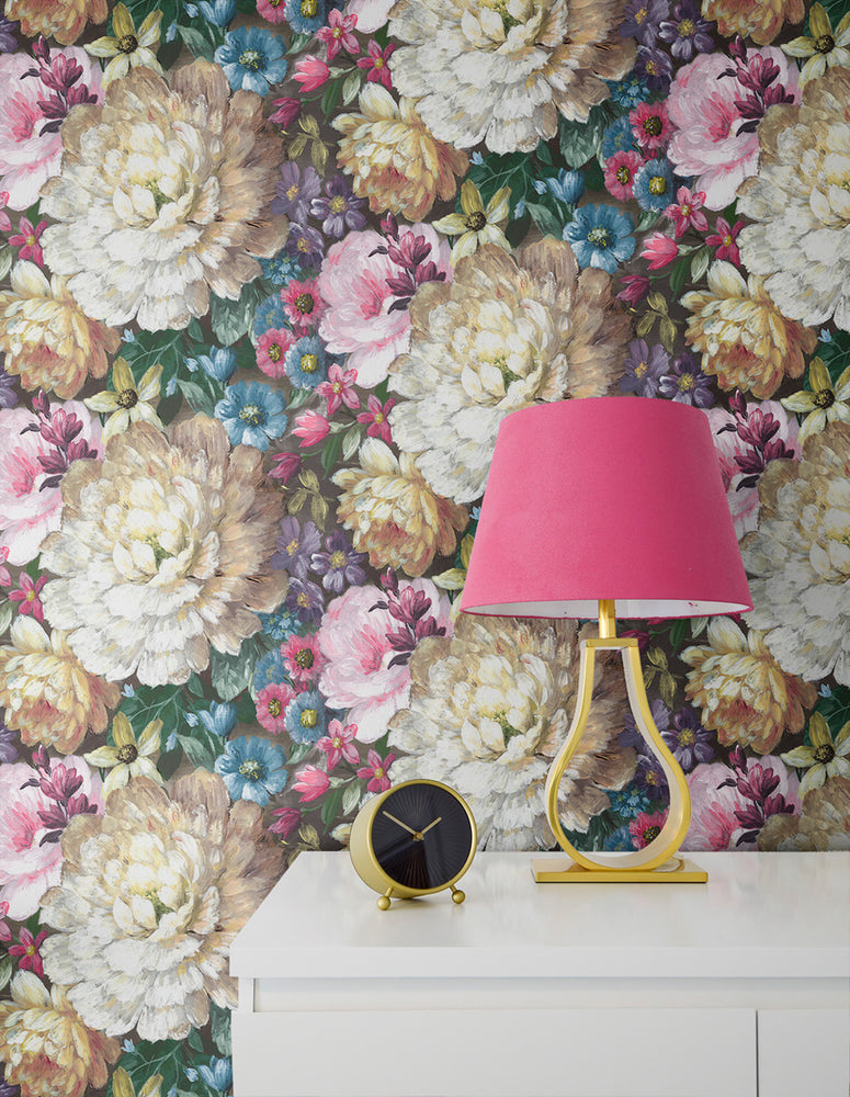 
                  
                    NW32700 blooming floral nightstand peel and stick removable wallpaper by NextWall
                  
                