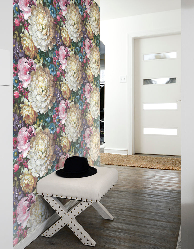 
                  
                    NW32700 blooming floral entryway peel and stick removable wallpaper by NextWall
                  
                