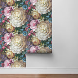NW32700 blooming floral peel and stick removable wallpaper rolls by NextWall