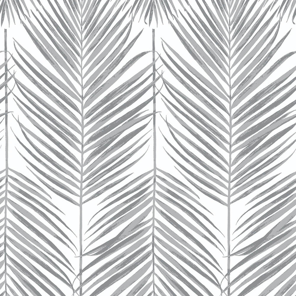 
                  
                    NW33008 daydream gray palm leaf peel and stick removable wallpaper by NextWall
                  
                